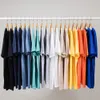 260g Sommer einfache Herren Kurzarm T -Shirts 100 schwere Baumwollmännchen atmungsaktiv