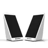 USB Wired Computer Speakers 2 Pieces PC Elevation Angle Horns Volume Control for Desktop Bass PC,Notebook,Smartphone and Tablet