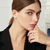 1CT Stud 925 Earrings Women Luxury Sterling Silver Small CZ Zircon Paved Square Shape Classic Lad Diamond Earing 240419