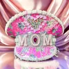 Berets Ladies Love Pearls Quastenkette Pequiples Navy Cap Mother's Hut Day Party Geburtstagsgeschenk für Mutter