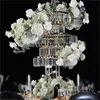 80 cm till 120 cm) Blomma vaser Guld/ akrylplast Flower Stands Metal Road Lead Wedding Centerpiece Flowers Rack för evenemangsdekoration