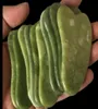 2021 Naturalny Xiuyan Stone Green Jade Guasha Gua Sha Sha Scraper Board Massager do złomowania terapii Roller 4623576