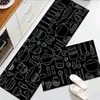 Carpets HX Kitchen Sets 3D Graphic Cartoon Food Tools Printed Area Rug Flannel For Living Room Floor Mat