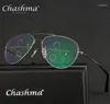 Lunettes de soleil Brand Chasse de lentilles multifocales progressives Glasse de lecture Men Presbye hyperopie Titane bifocal de Grau 1516474727