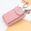 Shoulder Bags 2024 Women Purses Crossbody Leather Bag For Phone Card Holders Women's Wallet Purse Handbag Woman Clutch Pink