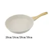 Pans Nonstick Frying Pan Granite Coating Stone Cookware White With Handle Egg Skillet Frypan For Kitchen