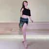 Scena zużycie tańca tańca najlepsza spódnica ćwicz ubrania krótka garnitur seksowne kobiety kostium Bollywood Performal Party Strój imprezowy