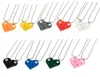 2021 Couples Brick Heart Pendant Shaped Necklace for Friendship 2 Two Piece Jewelry Made with Lego Elements Valentine039s Day G1734436