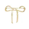 Brooches Simple Style Sweet Cute Metal Bowknot Bow Shape Brooch Pin For Women Unisex Lover Aesthetic Decoration Fashion Jewelry