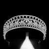 Colliers Cumbic Zircon Crown Crystal Feuille de mariée