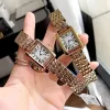 Dobra jakość kobiet zegarki czołgów w stylu mody Sukienka zegarek Lady Quartz Ruch Pasek ze stali nierdzewnej Strap Casual Womens zegar Wodoodporne Montre de Luxe