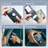 Portfel Portfel męski z klipsem Airtag 360 ° Portfel Flip RFID Minimalistyczny portfel przedniej kieszonkowy
