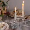 ガラスキャンドルスティックホルダーキャンドルホルダー結婚式の誕生日パーティー装飾北欧の星ドットキャンドルスティックリビングルームデスクトップオーナメント