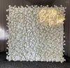 Flores decorativas de 8x8 pés de flor de flor de flor rosa floral 3d roll up pano painel branco