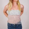 Women's Tanks Camis Xingqing Coquette Tube Top y2k Clothes Women Floral Lace Patchwork Off Shoulder Strapless Slveless Bandeau 2000s Strtwear Y240420