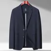 High-end Fashion No Lining West Spring and Summer Light Breathable Smooth Light Luxury Leisure Sunscreen Suit Jacket Men 240408