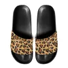 Slippers Men Leopard Print Eva Sole Anti-Slip Design Huishouden Casual Flat Shoes Comfortabele PU Upper Fit Outdoor binnenkleding