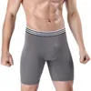 Sous-pants Long Boxer Men Sous -wear Boxers Ice Silk Boxershorts Mens Underware Sexy Male Under Wear Homme