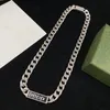 Top Luxury Designer Choker Necklace Chain for Woman or Man Simple Fashion Letter Silver Design Necklaces Chain Supply240s