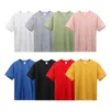 260 g Zomervlakte Heren Korte mouwen T -shirts 100 zware katoenen mannelijke ademende T -shirtshoulder Mouw Oversized Casual Man Top 240419