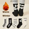 Kids Socks Winter Warm Enough Children Cotton Socks Baby Infant Plush Thicken Mid Calf Length 1-12T Girls Boys Socks Boot Sock 240407