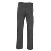 Pantalon pour hommes pantalons à plaid pantalon pantalon avec des poches côté taille élastique pour l'entraînement occasionnel des activités de plein air
