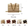 Sacs à bandoulirs Chaîne Pu Leather à volet en cuir body for women 2024 Fashion Handbags Sac de luxe Design Messenger Sac un principal