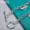 Catena Doteffil Silver Color High Teli Braccialetti Braccialetti per le donne Gioielli di fidanzamento del matrimonio Y240420