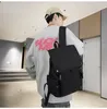 Backpack Korean Cool For Women Men Simple Pure Color Waterproof School Bags Teenage Girls Collage Student Book Bag Mochilas