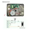 Controle trava eletrônica de porta ao ar livre bloqueio de metal suporte de metal smart intercom Intercom Sistema de controle de controle bloqueio de controle elétrico