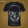 Tshirt designer pour hommes crânes t-shirts d'été de base de base de base solide lettre dollar skateboard décontracté punk tops tee femme chemise cristal tigre