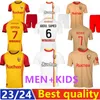 23 24 RC Lens Frankowski Soccer Jerseys Kakuta Ganago Sotoca Fofana 2023 2024 Maillot Foot Camisa de Futebol Men's Kids Kit 1501