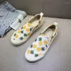 Casual Shoes Slip On Female Footwear Flat Women's Loafers Luxury Trends 2024 Designer Fashion Offer Summer 39 Sale