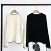 Pulls aux femmes Top End Fashion Fashion Cashmere à manches longues Large Offise lâche Poulain tricoté Elegant Lady All Match Pullover Tops