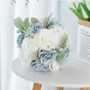 装飾的な花67je花嫁介添人ブーケ繊細なバラ姉妹のためのフェイクフラワーフェイクギフト