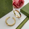 Luxury Brand Designer Hoop Earrings 18k Gold Plated Round Spring Charm Big Circle Earrings For Women Jewelry Party Gift Wedding Engagement With Box