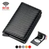 Holders 2023 New Credit Card Holder Men Wallet RFID Aluminium Box Bank PU Leather Wallets with Money Clip Designer Cardholder