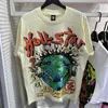 Hellstar gömlek desiner tişörtler erkekler kadınlar raphic tee kumaş giysileri yenilikçi yıkanmış kumaş cadde raffiti lotiti folyo baskı vintae hip hop erkekler tişörtler kısa üstler