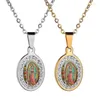 Catene donne in stile religioso vintage Guadalupe Catholic Church Virgin Mary Amulet Necklace Ornament323S