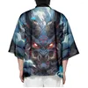 Ubranie etniczne Przyjazd japoński styl Prajna wydrukowano tradycyjne kimono mężczyzn Yukata Cardigan Shirts Cosplay Haori 11