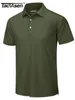 TACVASEN Summer Casual T-shirts Mens Short Sleeve Polo Shirts Button Down Work Shirts Quick Dry Tee Sports Fishing Golf Pullover 240420