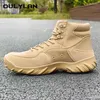 Cycling Shoes Tactical Boots Men Women Outdoor Army Military Climbing Hiking Breathable Mid-top Men's Desert Combat