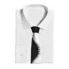 Bow Ties Piano Notes Printed Tie Classic Fashion Business Neck Vuxen Söta roliga slipstillbehör Kvalitet Custom Diy Collar