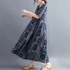 Casual jurken oversized vintage zomerjurk 2024 trendy grafische plaid dames voor vrouwen lange bloemen boho losse vestidos