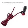 2024 12V 24V Car Motorcycle Male Cigarette Lighter Socket Plug Connector 1m/2m/3m Wire with Switch Charger Cable Socket Carfor motorcycle cigarette lighter