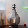 Lampy stołowe Marokańska metalowa lampa biurka elektryczna salon dotknij zewnętrzny dekoracje domu ogrodu
