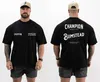 Mäns t-shirts sommar gym bomull mens t-shirt thavage muskulära män cbum fitness t shirt cbum joggers kör t-shirt kvinnor besättning hals t-shirt y240420