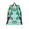 Sac à dos Happack Camper Flamingos multifonction Classic Classic Basic Resistant Casual Daypack pour voyager avec des poches côté bouteille