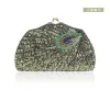 Bags 2023 New Retro Beaded Sequined Women Evening Bags Peacock Cheongsam Luxury Designer Handbags Clutch Purses Crossbody Handbags