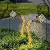 Hollow smeedijzeren star douchelamp zonne Watering Can Fairy Light Garden Decoratie Lawn Courtyard Decorations 240411